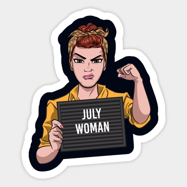 July Woman Sticker by Surta Comigo